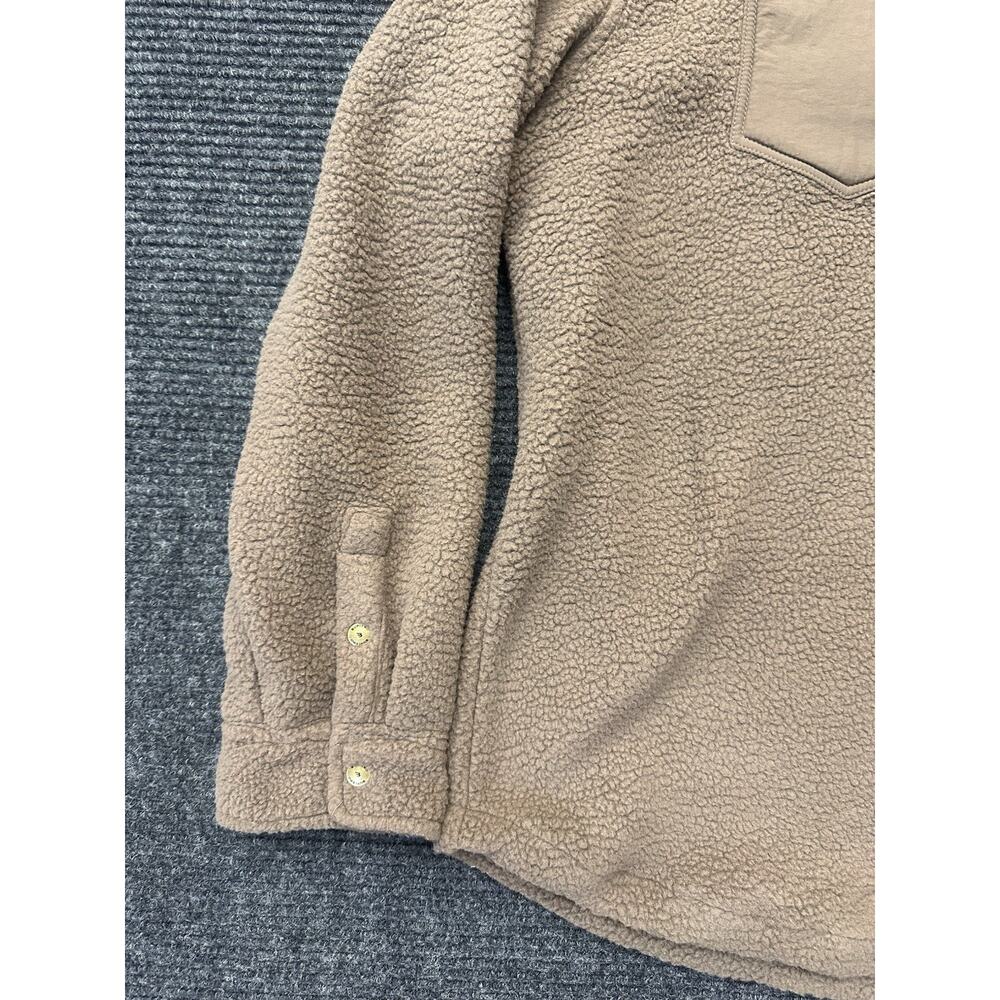 NEW Burlebo Montana Jacket Mens 2XL Brown Sherpa Fleece Snap Buttons - Picture 4 of 13